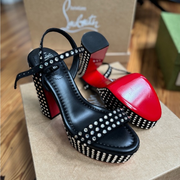 Christian Louboutin Movida Jane Strass Boum platform sandals - Picture 3 of 7